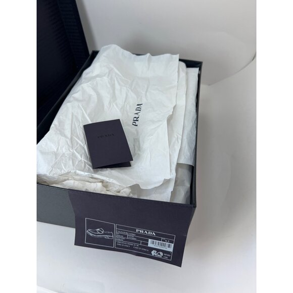 Prada Men Loafers Ivory Leather Moccasins Size 9.5 - Picture 15 of 15